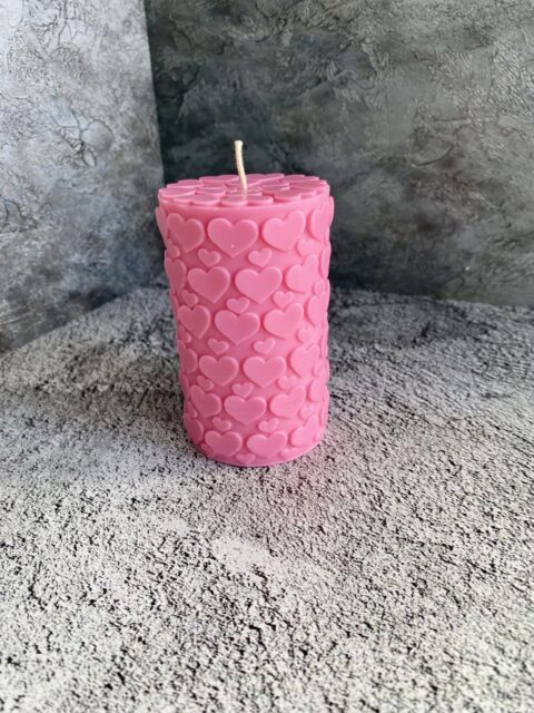 Свеча "Сердечки"